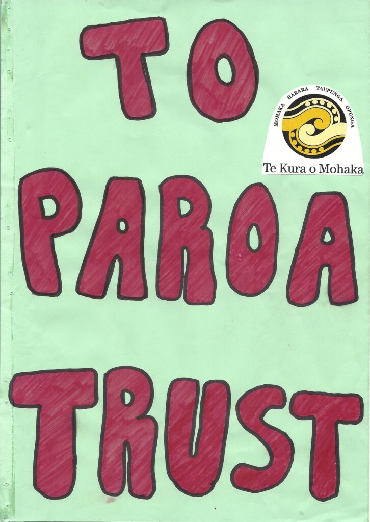 Community Te Kura O Mohaka Thank You Cover