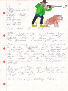 Community Mohaka School Thank You Letter