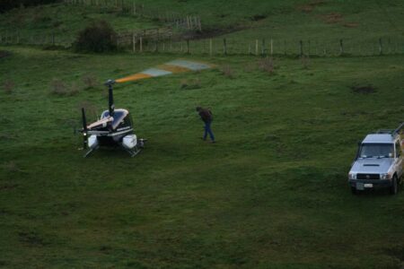 Farm Operations Helicopter Ground Crew Refuel