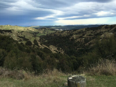 Land Hill Country Panorama Storm