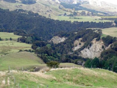 Land Valley Farmland Aerial View